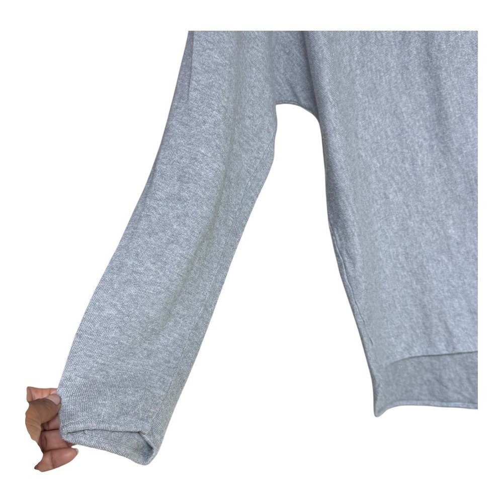 MICHAEL KORS Women's Gray Ribbed Boat Neck Long Sleeve Sweater Size XL - Picture 3 of 7